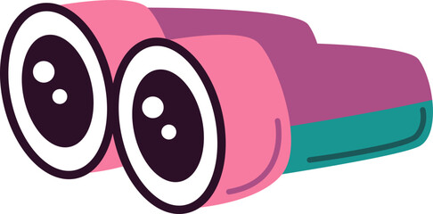 Binoculars flat icon Optical instruments Field glasses