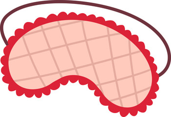 Sleeping mask flat icon Cute fabric for night eye accessory