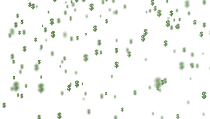 Falling dollars seamless background.