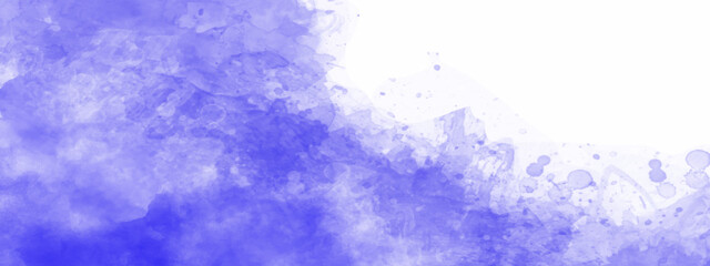Blue watercolor and paper texture. Abstract of blue watercolor background. Blue watercolor paint background. Watercolor blue texture background.	