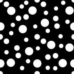 Silhouette of a polka dot  black and white pattern seamless tile  pastel  cut file