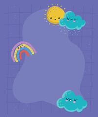 kid illustration clouds