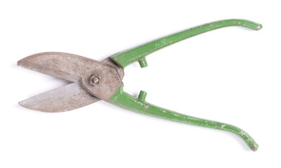 Old scissors, tool to cut in metal