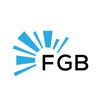 FGB letter logo. FGB blue image on white background and black letter. FGB technology  Monogram logo design for entrepreneur and business. FGB best icon.
