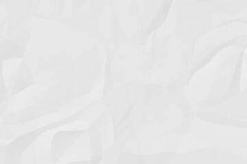 white crumpled paper texture background. A crumpled sheet of white paper abstract background.	
