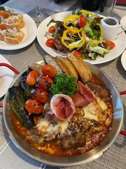 stew with potatoes and vegetables
