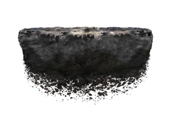 stone isolated transparency background.