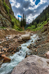 river in the mountains