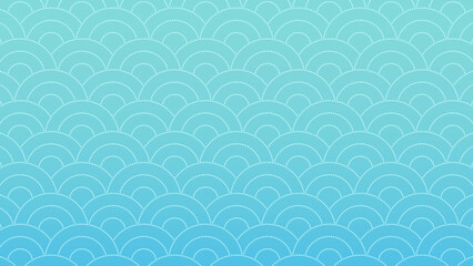 和風の波のパターンデザイン背景
