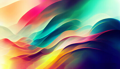 Abstract Colorful Background, Desktop Picture of Swirls, Waves, Stripes