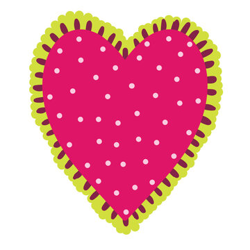 dotted heart cartoon