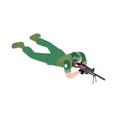 Sniper Army Soldier Composition