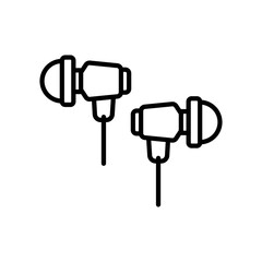 earphone icon design vector template
