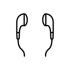 earphone icon design vector template