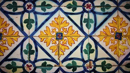 Tapeten Traditional Portuguese tiles in a house in Portugal © Vector