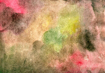 Pink brown hand-drawn watercolor background