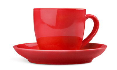 Blank red ceramic Coffee Cup