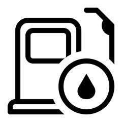 gas pump droplet icon