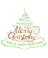 merry christmas greeting card