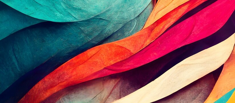 Trendy abstract colorful cover background design