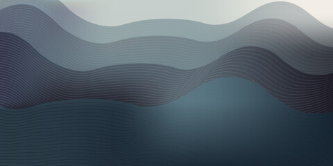 Japanese background with line wave pattern vector. Abstract template with geometric pattern.