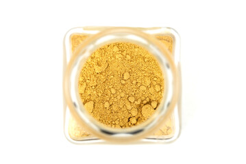 the powder ginger in the jar