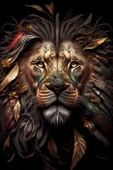 Foto auf Acrylglas Löwe lion style creative