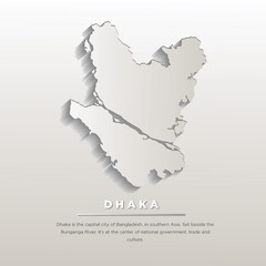 Dhaka isometric map with blend