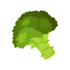 Broccoli with vitamin C vector illustration. Cartoon drawing of enriched organic antioxidant, broccoli. Food, nutrition, diet concept