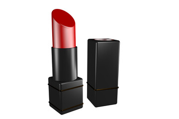 Obraz premium 3d render of a red lipstick