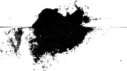 Rustic splash vector texture. Abstract background. Weathered surface and shape. Dirty and damaged backdrop. Vector graphic illustration with transparent white. EPS10.