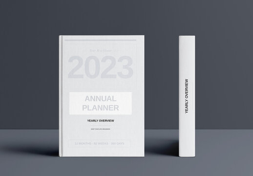 Gray Annual Planner 2023 Layout