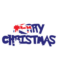 australia flag christmas teext
