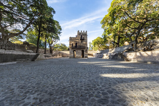 Three-storied bathing palace at Fasilides Bath; Gondar, Amhara Region, Ethiopia