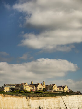 Roedean school and cliff; Roedean Village, Brighton, East Sussex, England
