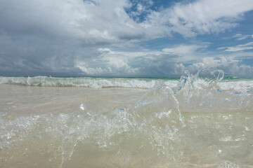 Obraz premium Wellen in der Karibik