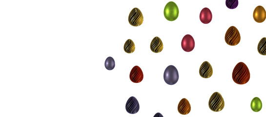 Vintage colorful easter eggs