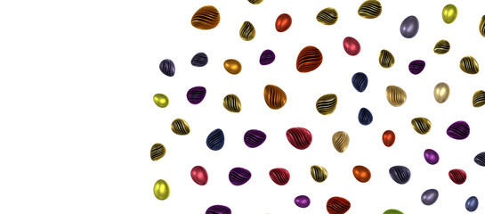 Vintage colorful easter eggs