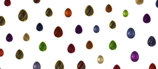 colorful easter eggs