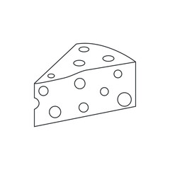 cheese icon, cheese vector, simple illustration
