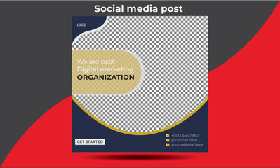 Digital marketing and social media post banner template