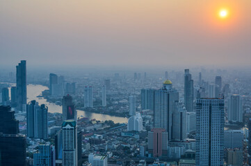 Overlooking Bangkok from it's highest vantage point; Bangkok, Thailand