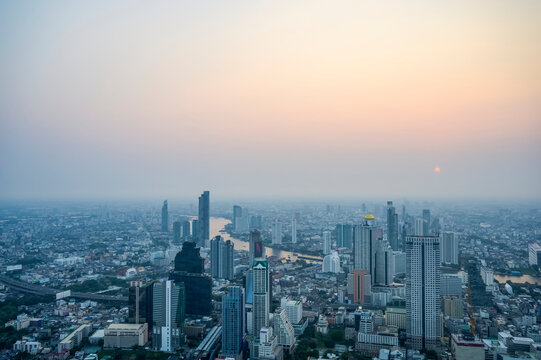 Overlooking Bangkok from it's highest vantage point; Bangkok, Thailand