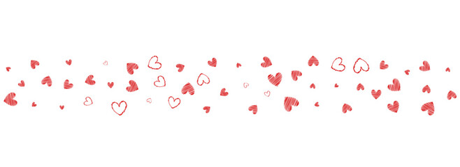 Burgundy Confetti Vector Panoramic White