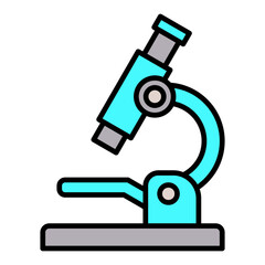 Microscope Filled Line Icon