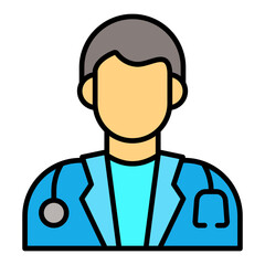 Doctor Filled Line Icon