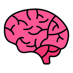 Brain Filled Line Icon