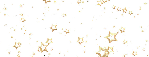 A gray whirlwind of golden snowflakes and stars. New