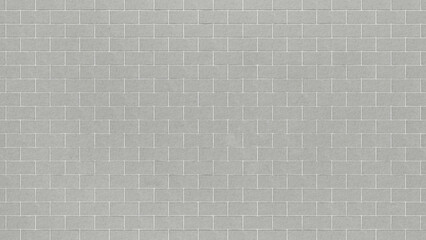 Grey brick wall background close up. Gray stone tile block background with horizontal texture of gray brick. Gray brick surface