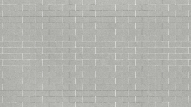 Fototapeta Grey brick wall background close up. Gray stone tile block background with horizontal texture of gray brick. Gray brick surface